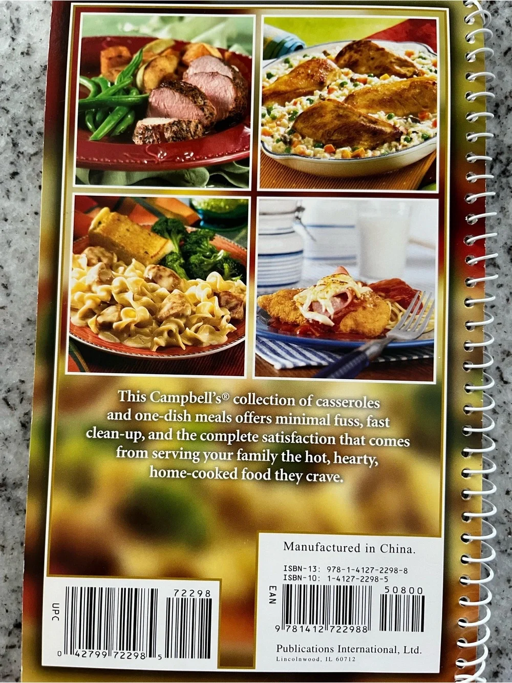 Campbell’s Recipe Book Lot of 3 Spiral Cookbooks Casseroles Slow Cooker 4 Ingred